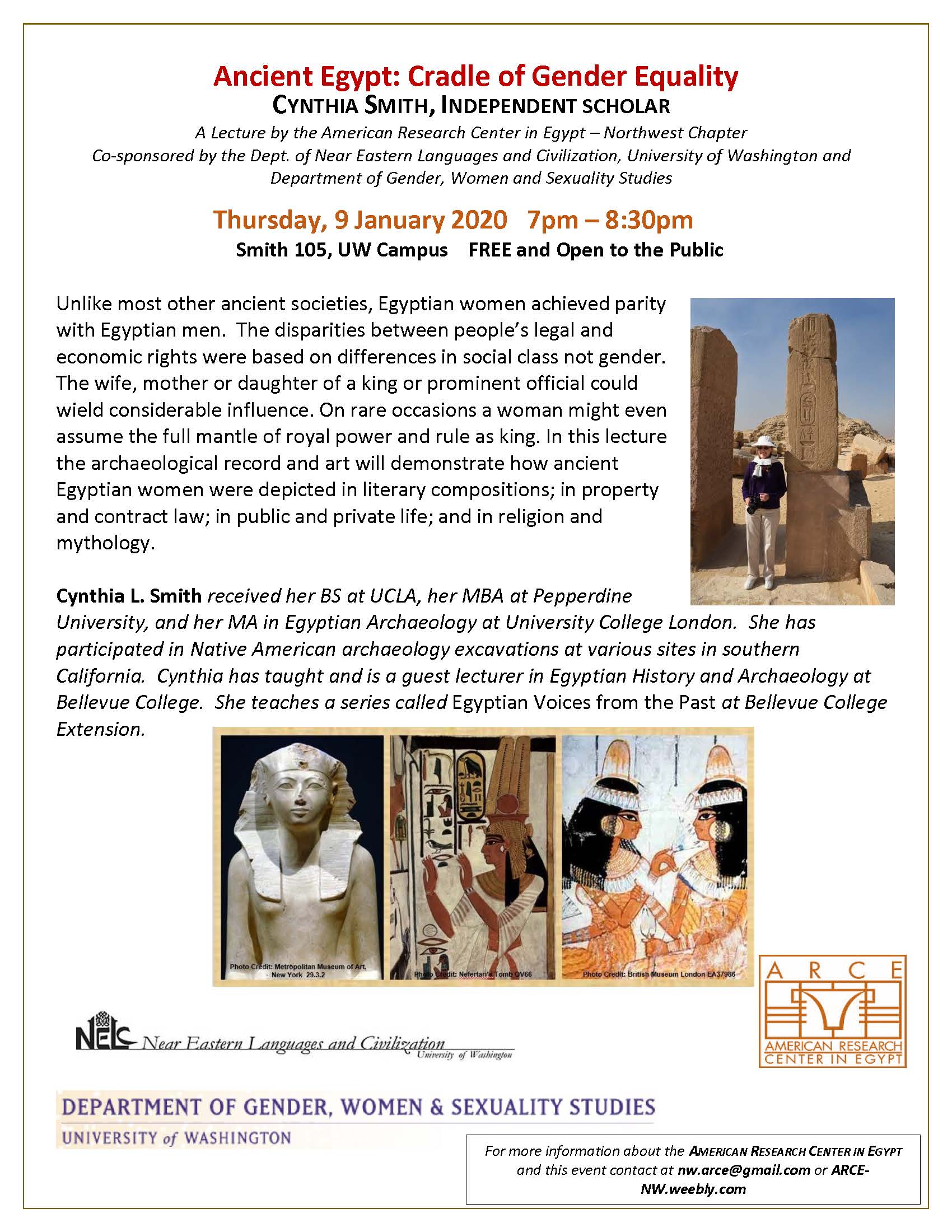 Ancient Egypt: Cradle Gender Equality ARCE